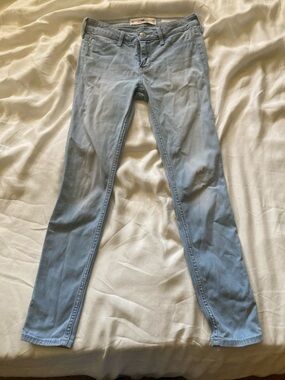 Hollister Light Blue Low Rise Jean Leggings